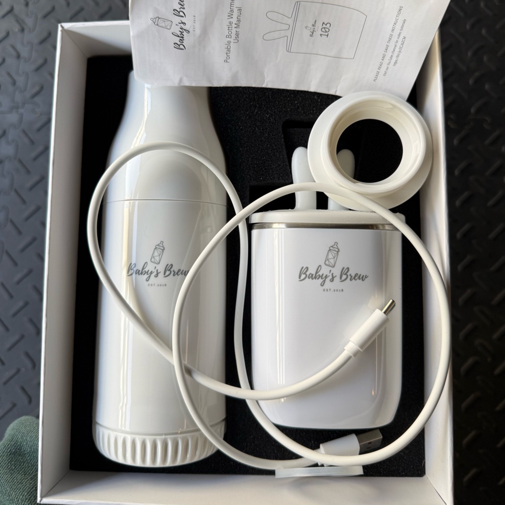 Baby's Brew Portable Bottle Warmer Set - White